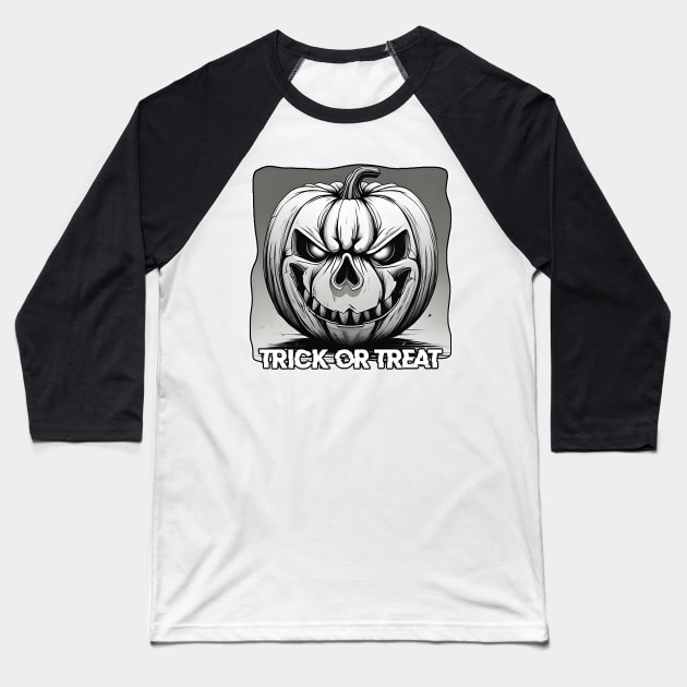 Trick Or Treat 3 Baseball T-Shirt by DNT Designs